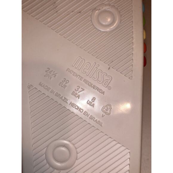 MLSA Melissa Rainbow Beach Slides NEW! US 8, EUR 39 S104 - Picture 5 of 8